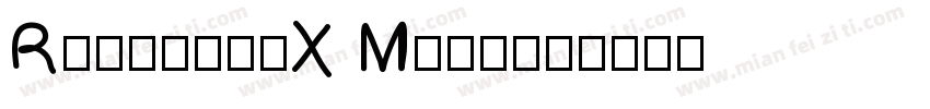 Rounded-X Mgen字体转换